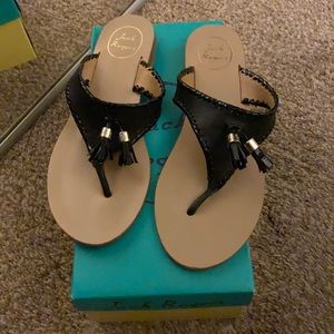 Jack Rogers sandals in black, size 9